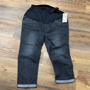 Oh! Mamma Dark Blue Maternity Jeans